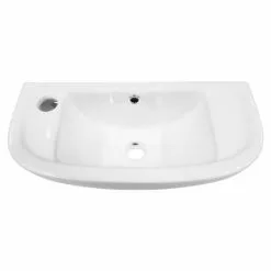Nile Compact 455 x 205mmm Wall Hung Cloakroom Basin 5 Nile Compact 455 x 205mmm Wall Hung Cloakroom Basin -Cheap Basins Store NIL455 d2 460