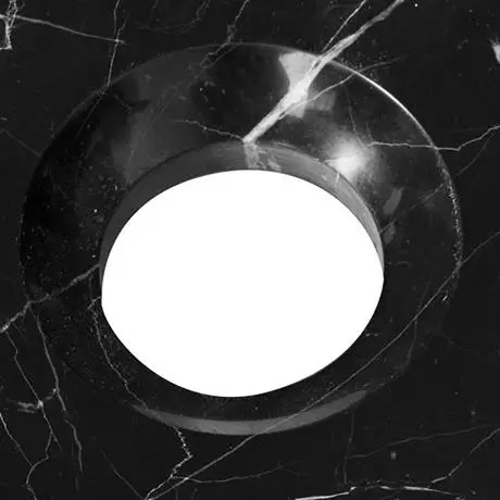 Nero Margiua 430mm Round Marble Basin 0TH - NM001 2 Nero Margiua 430mm Round Marble Basin 0TH - NM001 - Image 2