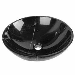 Nero Margiua 430mm Round Marble Basin 0TH - NM001 9 Nero Margiua 430mm Round Marble Basin 0TH - NM001 -Cheap Basins Store NM001 d4 460