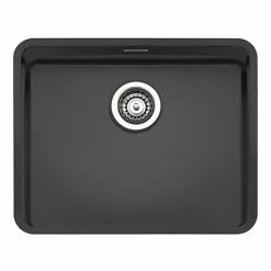 Reginox Ohio 50x40 1.0 Bowl Stainless Steel Kitchen Sink - Black