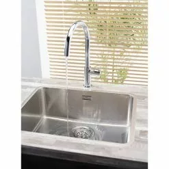 Reginox Ohio 50x40 1.0 Bowl Stainless Steel Kitchen Sink -Cheap Basins Store OHIO50X40L D3 460