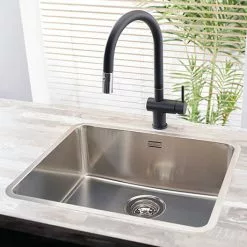 Reginox Ohio 50x40 1.0 Bowl Stainless Steel Kitchen Sink