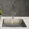 Reginox Ohio 50x40 1.0 Bowl Stainless Steel Kitchen Sink with Tap Ledge