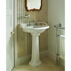 Heritage - Dorchester Medium Basin & Tall Pedestal - Various Tap Hole Options -Cheap Basins Store PDW051 PDW09 D2NNN 460