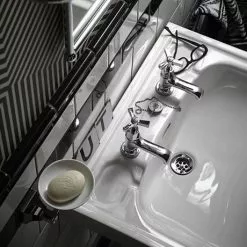 Heritage - Granley Deco 2TH Basin & Pedestal 7 Heritage - Granley Deco 2TH Basin & Pedestal -Cheap Basins Store PGDW05 PGRW09 D3 460