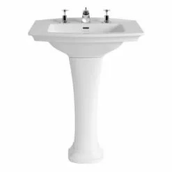 Heritage - Blenheim Basin & Pedestal - Various Tap Hole Options