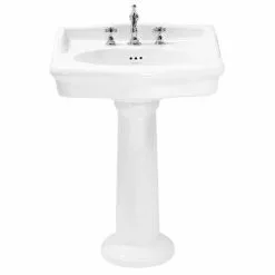 Heritage - New Victoria 3TH Standard Basin & Pedestal