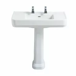 Heritage Wynwood 800mm Large Basin & Pedestal - Various Tap Hole Options