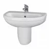 Nuie Caledon 555mm Basin with Semi Pedestal