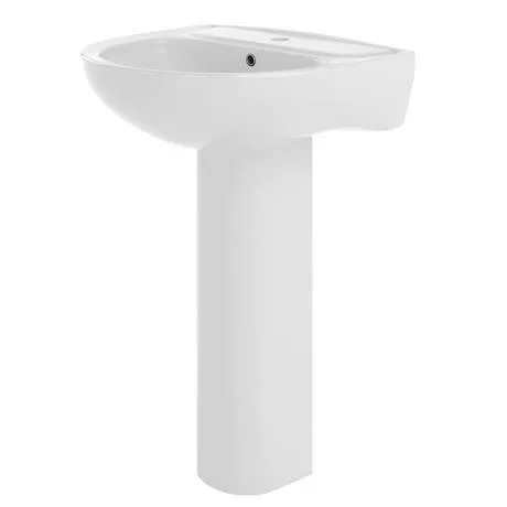 Nuie Lawton 550mm Basin with Full Pedestal 1 Nuie Lawton 550mm Basin with Full Pedestal