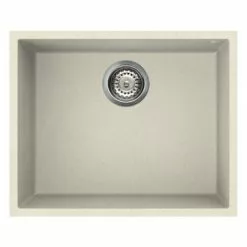 Reginox Quadra 105 1.0 Bowl Undermount Granite Kitchen Sink - Cream
