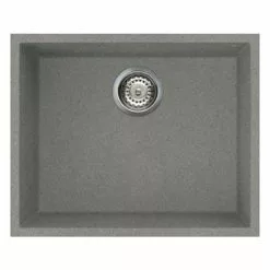 Reginox Quadra 105 1.0 Bowl Undermount Granite Kitchen Sink - Titanium