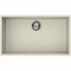 Reginox Quadra 130 1.0 Bowl Undermount Granite Kitchen Sink - Cream