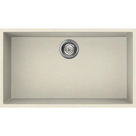 Reginox Quadra 130 1.0 Bowl Undermount Granite Kitchen Sink - Cream 1 Reginox Quadra 130 1.0 Bowl Undermount Granite Kitchen Sink - Cream