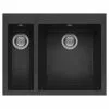 Reginox Quadra 150 1.5 Bowl Inset Granite Kitchen Sink - Black