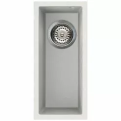 Reginox Quadra 50 1.0 Bowl Undermount Granite Kitchen Sink - White