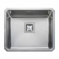 Rangemaster Atlantic Quad QUB48 Stainless Steel Undermount Kitchen Sink 530 x 450mm