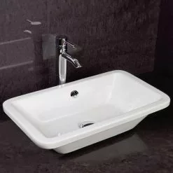 RAK Chameleon 560mm Counter Top Basin with Chrome Overflow Kit