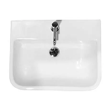 RAK Series 600 52cm Basin + Half Pedestal 2 RAK Series 600 52cm Basin + Half Pedestal - Image 2