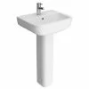 RAK Series 600 52cm Basin With Full Pedestal