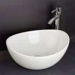 RAK Shell Sit On Vanity Basin - No TH - SHELBAS -Cheap Basins Store RAK Shell Sit On Vanity Basin No TH SHELBAS detail4 460