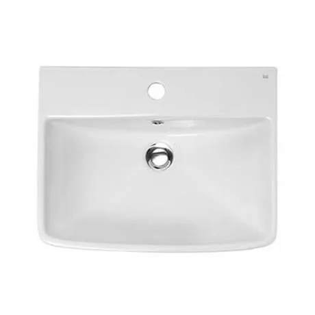 RAK Summit 50cm Basin 1 TH & Pedestal 2 RAK Summit 50cm Basin 1 TH & Pedestal - Image 2