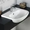 RAK Tonique 52cm Semi-Recessed Basin - 1 Tap Hole - TONSRBAS1