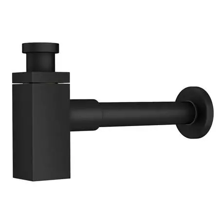 Rondo Double Wall Hung Basin Package with Matt Black Square Taps + Bottle Traps 5 Rondo Double Wall Hung Basin Package with Matt Black Square Taps + Bottle Traps - Image 5
