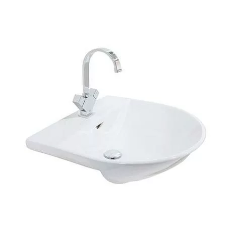 RAK Reserva Semi Recessed 55cm Basin 2 RAK Reserva Semi Recessed 55cm Basin - Image 2