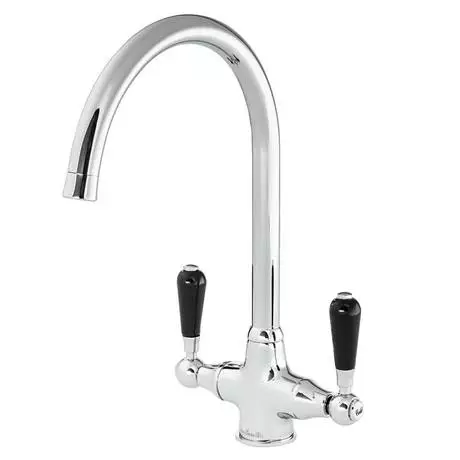 Reginox Traditional Black Ceramic 1.0 Kitchen Sink + Brooklyn Mixer Tap 3 Reginox Traditional Black Ceramic 1.0 Kitchen Sink + Brooklyn Mixer Tap - Image 3