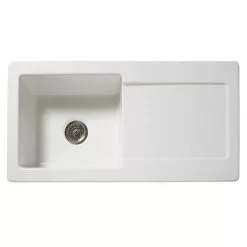 Reginox Contemporary White Ceramic 1.0 Bowl Kitchen Sink RL504CW + Tap 9 Reginox Contemporary White Ceramic 1.0 Bowl Kitchen Sink RL504CW + Tap -Cheap Basins Store RL504CW TAP n d3 460