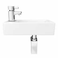 Rondo Wall Hung Small Cloakroom Basin Package -Cheap Basins Store RON PK d2 460