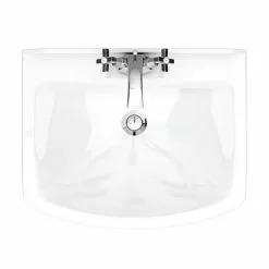 Rydal Traditional Basin + Pedestal (1 Tap Hole) -Cheap Basins Store RYD BP D4 460
