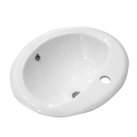 Rio Oval Inset Basin 1TH - 520 x 460mm 2 Rio Oval Inset Basin 1TH - 520 x 460mm - Image 2