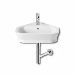 Roca - The Gap 480mm wall mounted corner basin - 1 tap hole - 32747R000