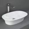 RAK Sensation 600 x 380mm 0TH Oval Counter Top Basin - SENCT6000AWHA