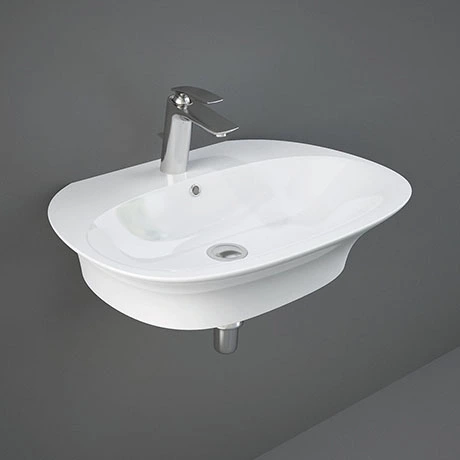RAK Sensation 65cm 1TH Wall Hung Basin 1 RAK Sensation 65cm 1TH Wall Hung Basin