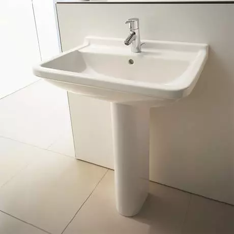 Duravit Starck 3 1TH Basin + Full Pedestal 2 Duravit Starck 3 1TH Basin + Full Pedestal - Image 2