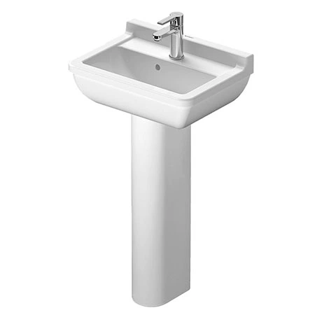Duravit Starck 3 1TH Basin + Full Pedestal 1 Duravit Starck 3 1TH Basin + Full Pedestal