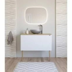 Crosswater Circus 400mm Countertop Basin Brushed Stainless Steel Effect - CT4084UCV -Cheap Basins Store SSA 460