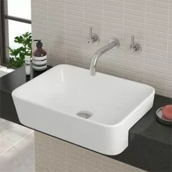Salou Semi Recessed Basin 0TH - 480 x 375mm