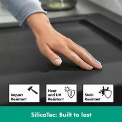 Hansgrohe S510-U635 1.5 Bowl Undermount Kitchen Sink - Graphite Black - 43433170 11 Hansgrohe S510-U635 1.5 Bowl Undermount Kitchen Sink - Graphite Black - 43433170 -Cheap Basins Store SilicaTec D4 460