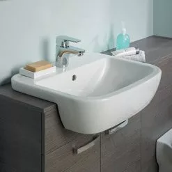 Ideal Standard Tempo 55cm 1TH Semi-Countertop Washbasin -Cheap Basins Store T059001 D2 460