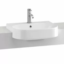 Britton Bathrooms Trim 500mm 1TH Semi-Recessed Basin 5 Britton Bathrooms Trim 500mm 1TH Semi-Recessed Basin -Cheap Basins Store TRIM.006 D2 460