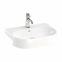 Britton Bathrooms Trim 500mm 1TH Semi-Recessed Basin