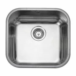 Rangemaster Atlantic Classic UB40 Stainless Steel Undermount Kitchen Sink 460 x 440mm