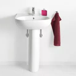 Villeroy and Boch O.novo 1TH Basin + Full Pedestal