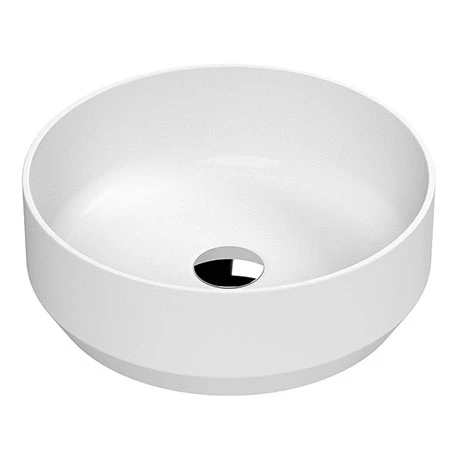 Venice Matt White Round Counter Top Basin - 350mm Diameter 1 Venice Matt White Round Counter Top Basin - 350mm Diameter