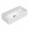 Venice Matt White Rectangular Counter Top Basin - 465 x 235mm