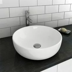 Sol Round Counter Top Basin 0TH - 405mm Diameter